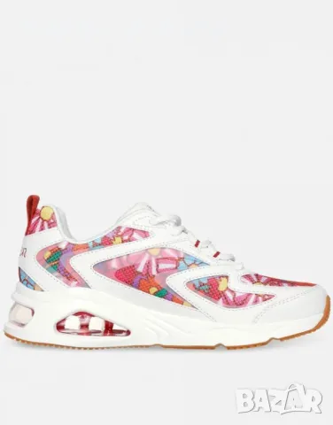 Дамски маратонки SKECHERS x Ricardo Cavolo Tres-Air Uno Spring Bloom Shoes White/Multi, снимка 2 - Маратонки - 49199919