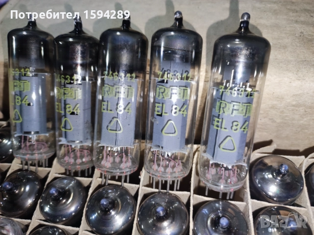 Нови радио лампи EL84 RFT и Tesla, снимка 4 - Друга електроника - 52585545