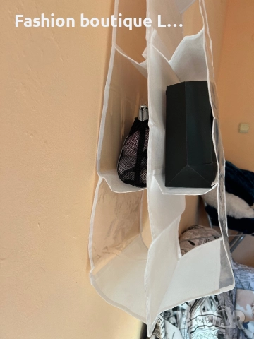 Органайзер за дома с 5 нива от двете страни в бял цвят с закачалка подходяща за обувки,дрехи и други, снимка 4 - Други стоки за дома - 52402084