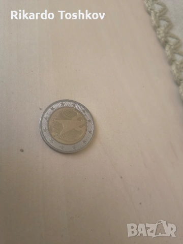 рядка монета Германия 2 евро 2003г