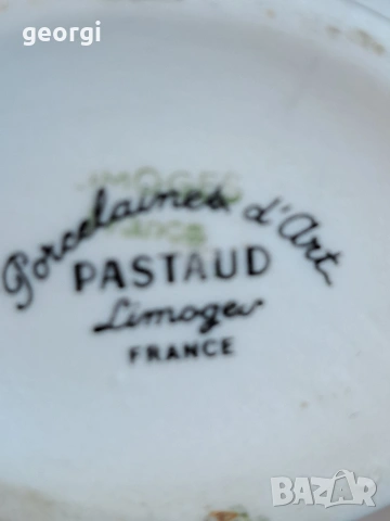 порцеланова ваза с рози Limoges 32/5, снимка 6 - Вази - 53218038