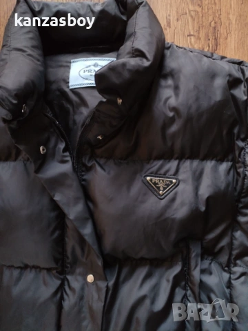 PRADA crop re nylon puffer jacket - страхотно дамско яке S КАТО НОВО, снимка 6 - Якета - 53056238