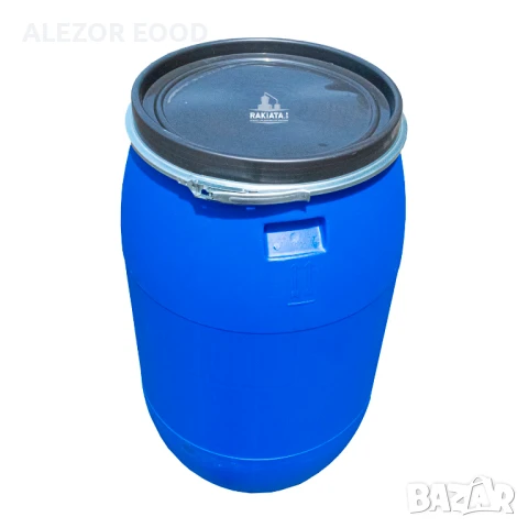 Бидон 60 литра, капак с обръч, R38, снимка 3 - Друго търговско оборудване - 50810878