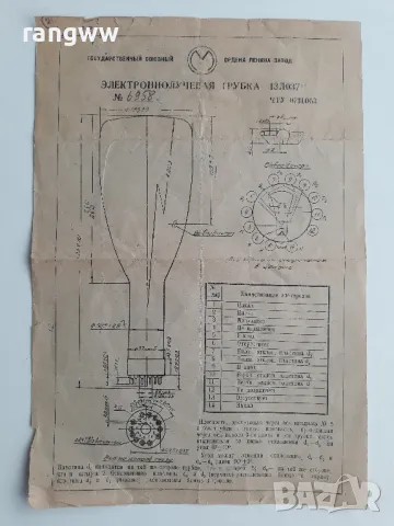 Електронна лъчева тръба 13ЛО37И