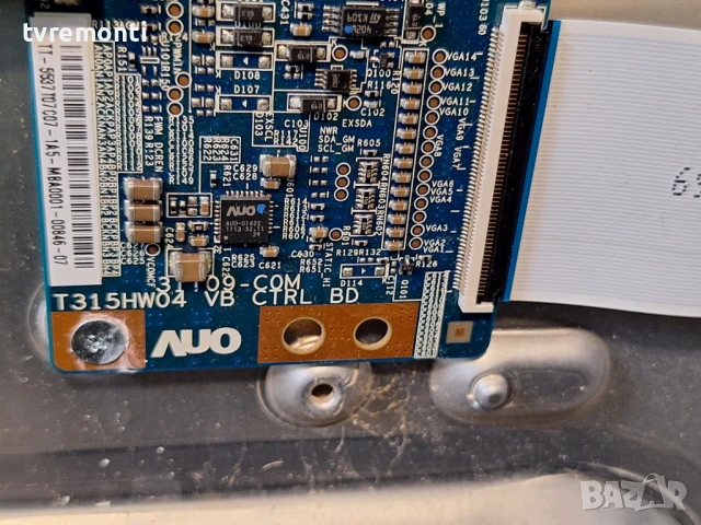 Платка T-CONTROL BOARD T315HW04 VB 31T09-C0M for Samsung UE37D5720 for 37inc DISPLAY LD370BGB-C1, снимка 2 - Части и Платки - 50446205