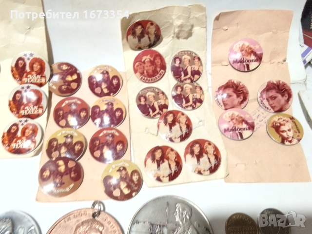  ретро значки от осемдесеттегодини+ жетони и медали, снимка 6 - Други ценни предмети - 22094579