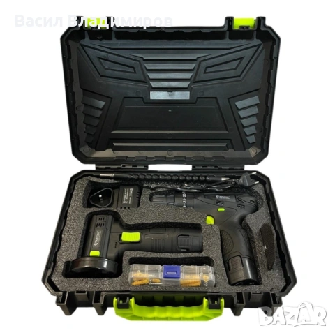 Комплект акумулаторен ударен винтоверт + мини ъглошлайф STAHLMAYER 24V, снимка 8 - Други инструменти - 53616877