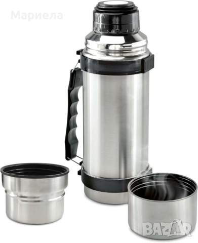 X4-LIFE Термос от неръждаема стомана с двойни стени и 2 чаши за пиене, снимка 4 - Други стоки за дома - 51998555