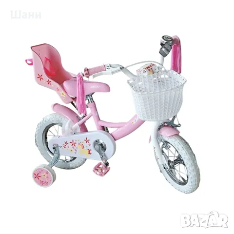 Детски велосипед Dech, 12”, помощни колела, снимка 7 - Детски велосипеди, триколки и коли - 49637113