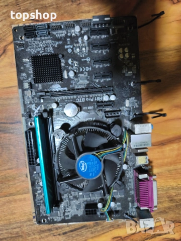 Asrock H81 Pro BTC + Intel Pentium G1840 + COOLER + 4gb DDR3