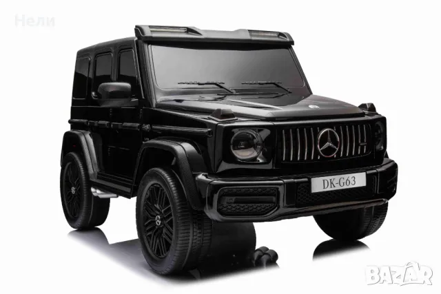 Двуместна джип G63 4X4 24V батерия,MP3, с меки гуми с Кожена седалка, снимка 13 - Детски велосипеди, триколки и коли - 46818847