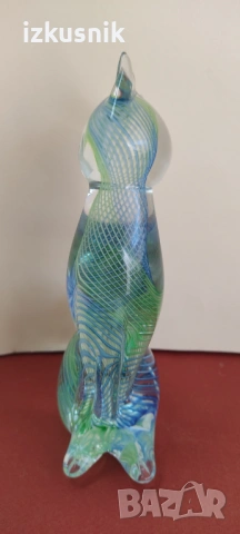 Феерична ретро котка от муранско стъкло, снимка 7 - Колекции - 53154531