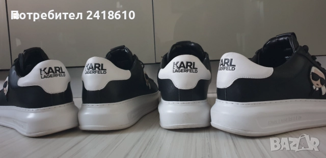 Karl Lagerfeld Leather Mens Size 45/29см 44/28 ОРИГИНАЛ! Мъжки спортно - елегантни обувки / кецове/ , снимка 7 - Кецове - 52335896