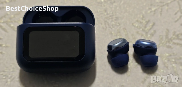 Bluetooth слушалки Мини 7ч време на работа HiFi звук ENC шумопотискане – тъмносин, снимка 10 - Слушалки и портативни колонки - 53091605