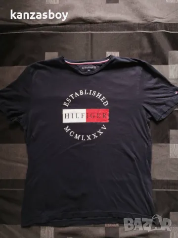 Tommy Hilfiger - страхотна мъжка тениска 2ХЛ КАТО НОВА, снимка 5 - Тениски - 49653113