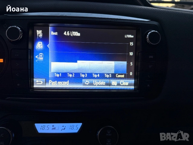 Toyota Yaris 1.5 Hybrid, автоматик, 150  000  км, сменена хибридна батерия, EURO 6, снимка 13 - Автомобили и джипове - 54241407