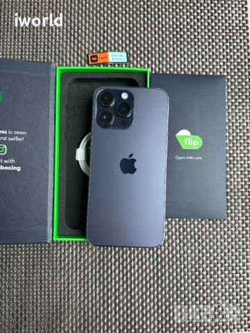 100% Батерия! iPhone 14 Pro Max *лизинг от 62лв/м КАТО НОВ! Deep Purple / 128гб, снимка 1 - Apple iPhone - 46744032