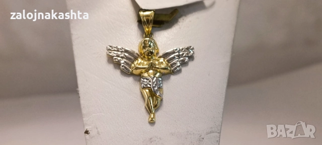 Нова-Златна висулка ангелче-1,52гр/14кр