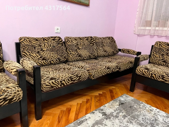 Дивани двойка тройка и фотьойл, снимка 2 - Дивани и мека мебел - 52964080