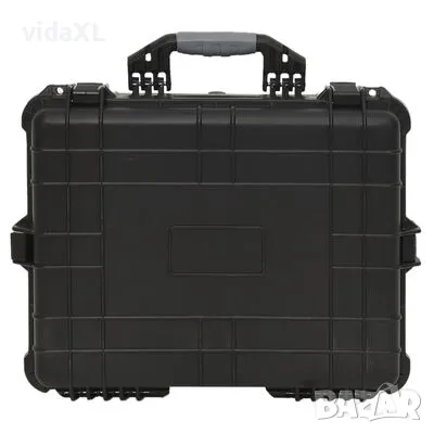 vidaXL Преносим калъф за полет, черен, 55x43x21 см, PP（SKU:51798）, снимка 4 - Други стоки за дома - 48498592