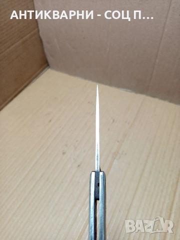 Стара Малка Масивна Ръчно Изработена Ножка Нож. НОМЕР 388., снимка 7 - Антикварни и старинни предмети - 53387473