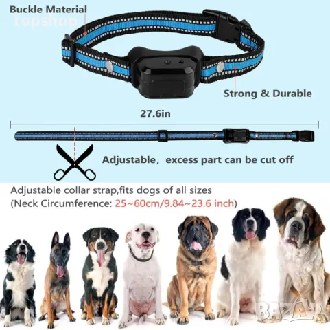 HOMELYLIFE Нашийник против лай за кучета Спрей/Вибрация/Звукови режими с дистанционен обхват 300 м, снимка 5 - За кучета - 50355224