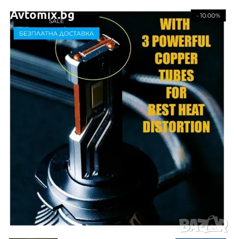 Н1 LED xenon крушки, модел STN1 за 10-24V, 65W, Canbus 6000K, комплект, БЕЗПЛАТНА ДОСТАВКА, снимка 6 - Аксесоари и консумативи - 49674323