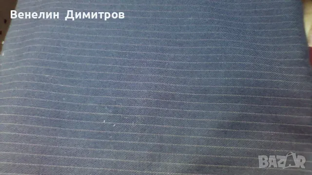 Фин плат Габардин  , сив меланж ,райе , синьо ,каре , снимка 11 - Платове и дамаски - 37970289