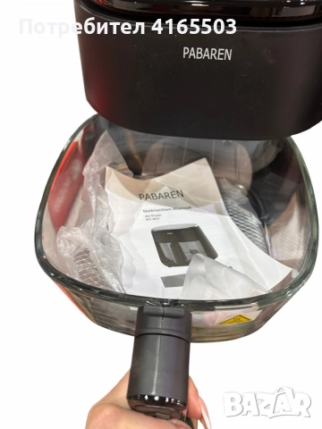 PABAREN 4.5L 1500W Дигитален екран модел от 2025 360 градуса видимост на храната, снимка 6 - Други - 52681643
