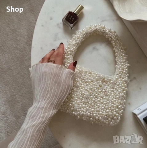Чанта с перли и кристали на Zara 👛, снимка 6 - Чанти - 53839864