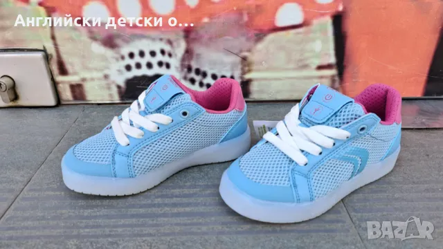 Английски детски кецове светещи с USB-GEOX, снимка 6 - Детски маратонки - 49926732