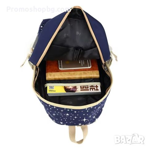 Комплект раница, чанта и несесер + подарък аксесоар мече, снимка 4 - Раници - 45342673