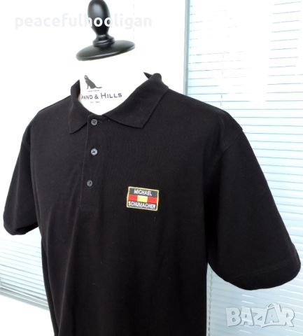 Vintage Michael Schumacher PoloT-Shirt Mens Size XL Formula 1, снимка 3 - Тениски - 45268566