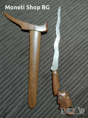 Кама за жертвопринушения с ликът на Гхатоткача, снимка 11 - Ножове - 49659545