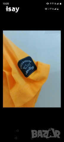 Мъжка тениска Паул Шарк в жълт цвят, снимка 2 - Тениски - 54039153