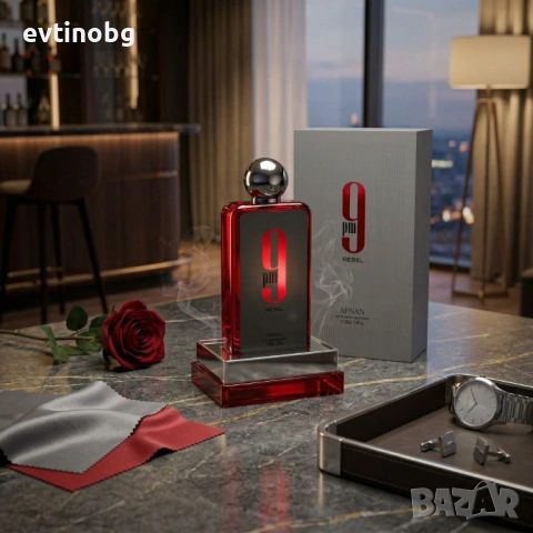 Унисекс парфюм Afnan 9 PM Rebel - Смел, съблазнителен и дълготраен аромат с плодови и карамелени нот, снимка 5 - Унисекс парфюми - 54070163