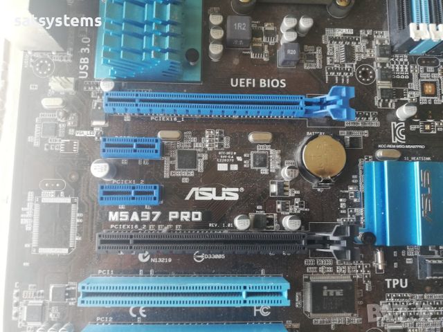 Дънна платка Asus M5A97 Pro Socket AM3+ CPU+FAN+RAM, снимка 4 - Дънни платки - 46416522