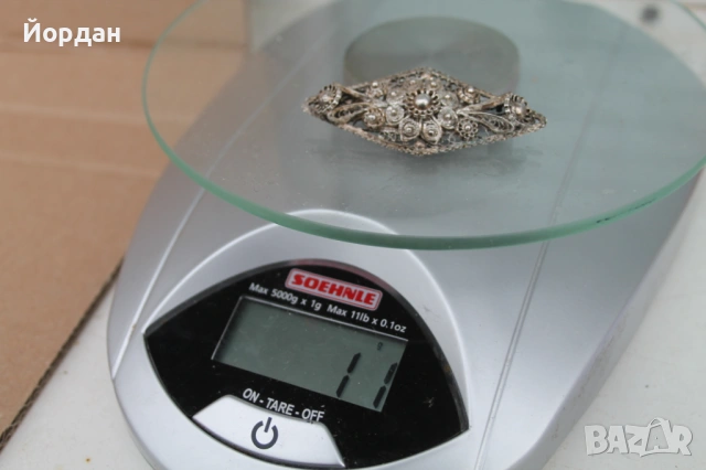 Дамска сребърна брошка, снимка 9 - Други ценни предмети - 53828935