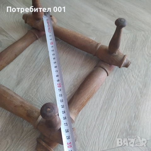 Стара дървена закачалка, снимка 10 - Закачалки - 52226041