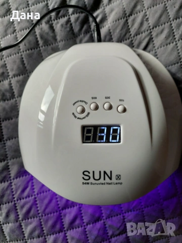 Печка за гел лак, снимка 2 - Педикюр и маникюр - 53269373