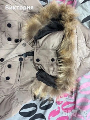 Зимно дамско яке с естествен пух, снимка 5 - Якета - 53026632