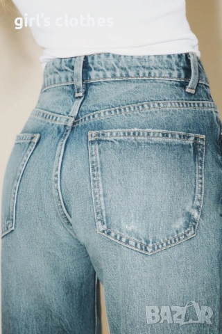 Дамски дънки с висока талия Zara, снимка 2 - Дънки - 54192961