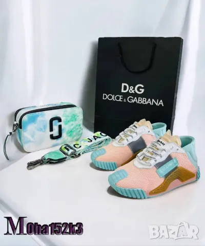 дамски комплект маратонки от естествен велур и чанта Dolce&Gabbana , снимка 8 - Чанти - 47572119