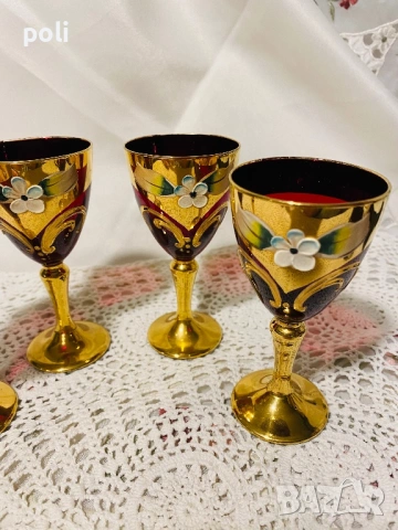 стъкло Мурано чаши, снимка 3 - Чаши - 53102872