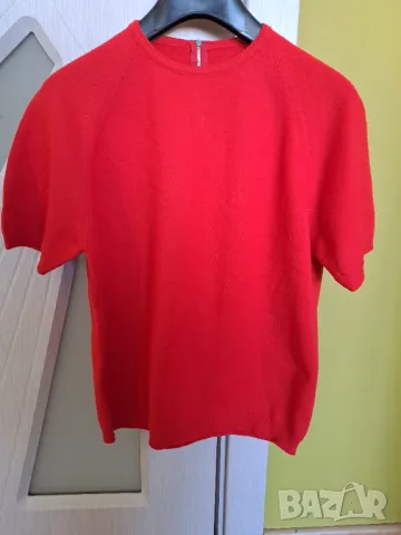 Дамска блуза къс ръкав трикотаж размер М