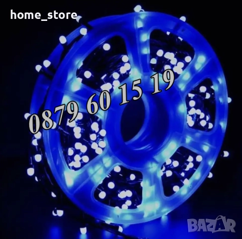 Коледни лампички 100 метра на макара, многоцветни, водоустойчиви, снимка 2 - Декорация за дома - 52369601