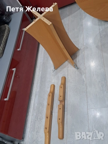 Къгла трапезна маса от дърво/масив- Австрия , снимка 7 - Маси - 53128785