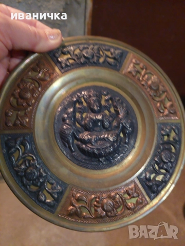 Продавам медни чинии за стена, снимка 6 - Декорация за дома - 52507089