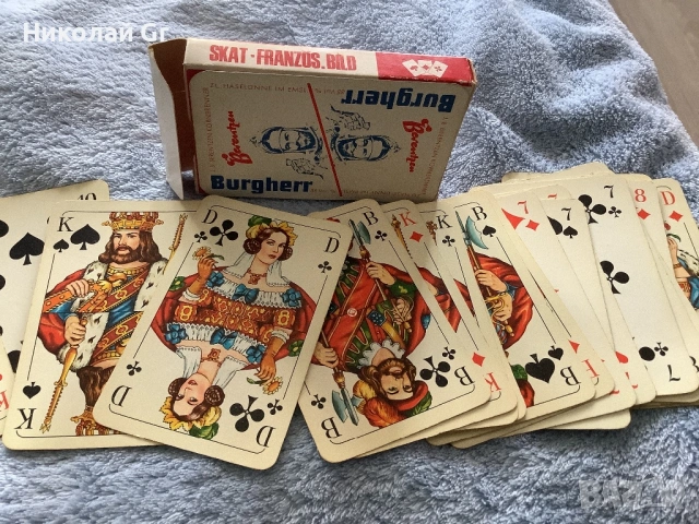 Карти за игра произведено в Германия в добро състояние 32 броя , снимка 3 - Колекции - 54134195