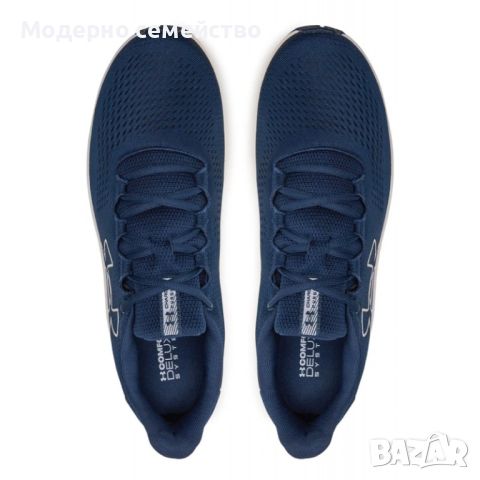 Мъжки маратонки  UNDER ARMOUR Charged Pursuit 3 Big Logo Running Shoes Navy, снимка 4 - Маратонки - 46607507